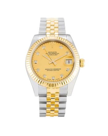 Rolex Datejust Champagne Diamond Dial 178273 Lady 31MM