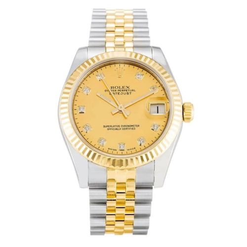 Rolex Datejust Champagne Diamond Dial 178273 Lady 31MM